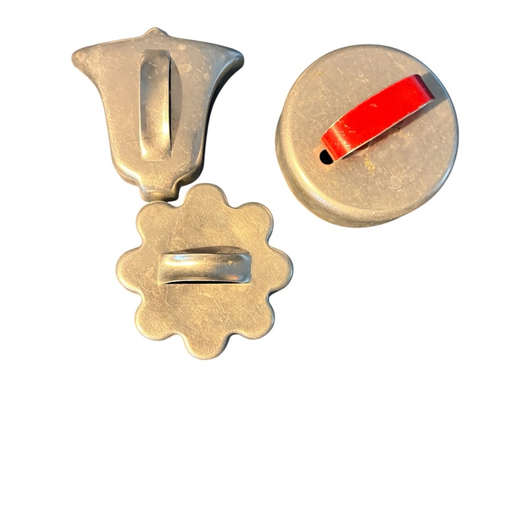Vintage aluminum Cookie Cutters Set